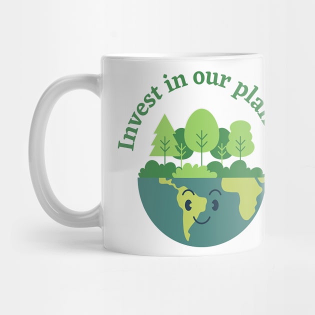 Earth day - invest in our planet by Aphro art design 